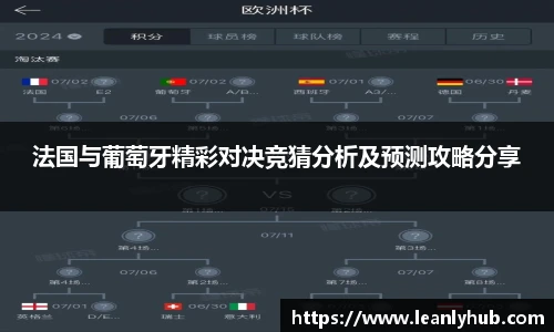 法国与葡萄牙精彩对决竞猜分析及预测攻略分享